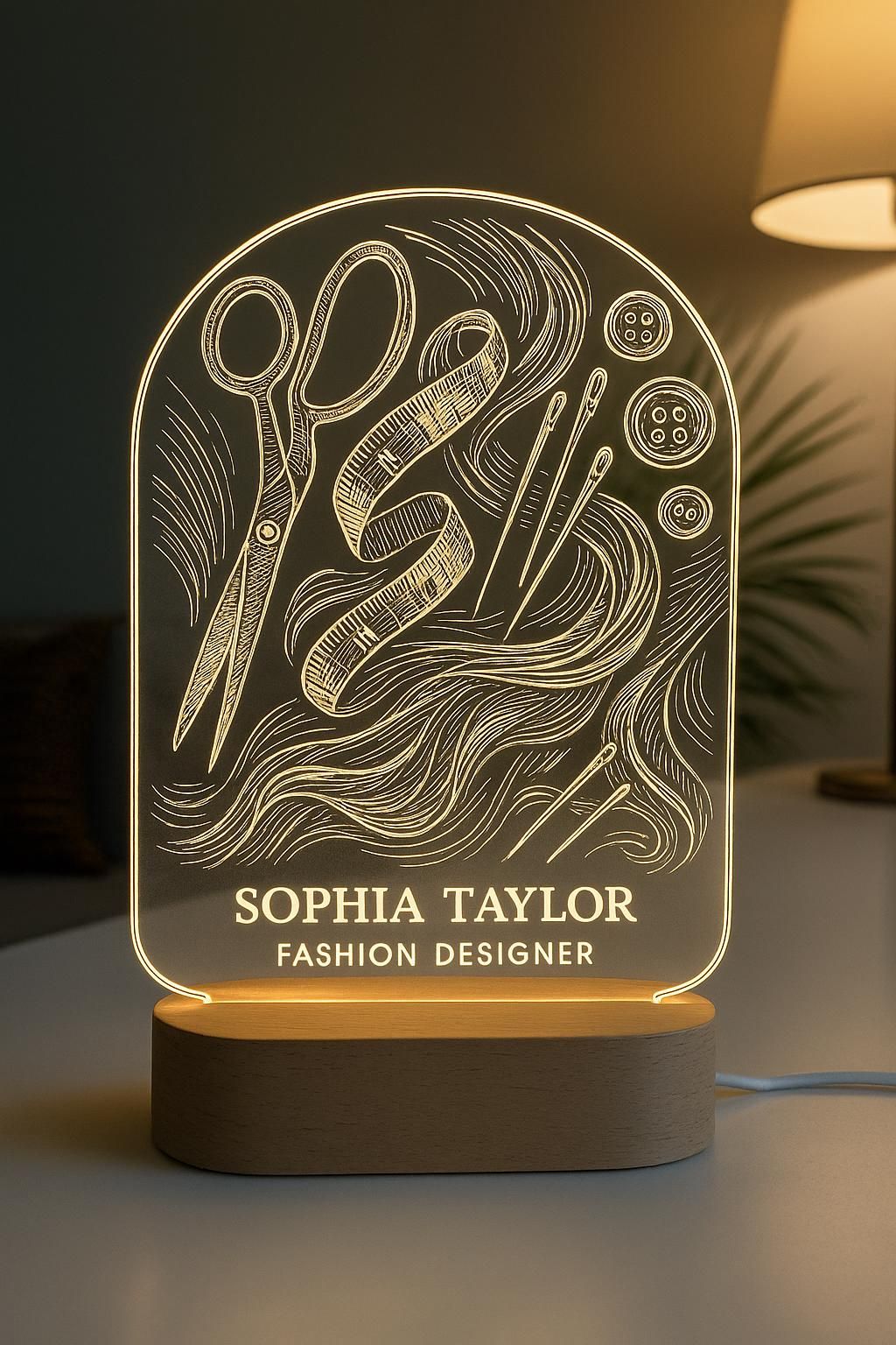 Plakat akrilik penghargaan laser engraving presisi